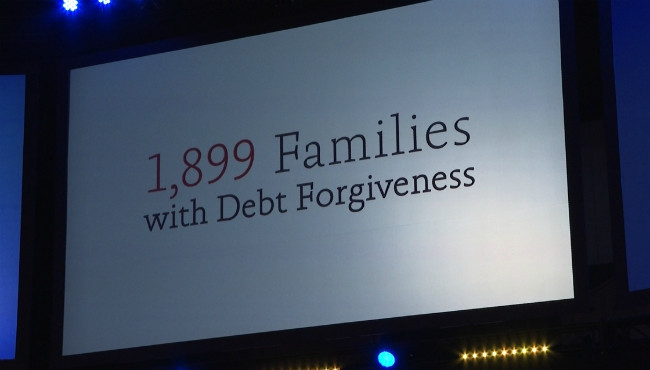 1,899 Families with Debt Forgiveness