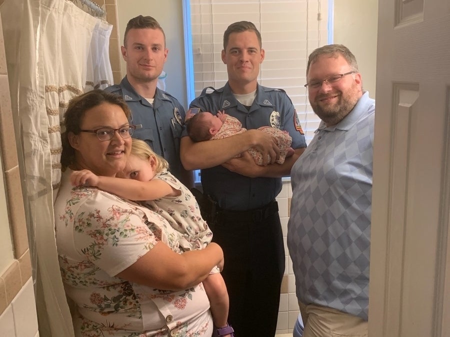 New Jersey police Kyle Stefanic and Corey Flynn deliver baby during shift